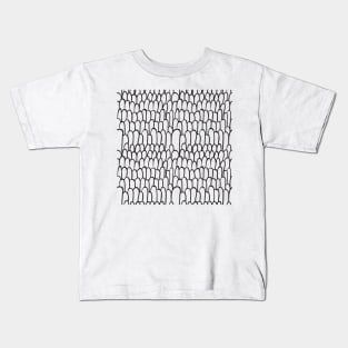 Monochrome Scale Pattern Kids T-Shirt